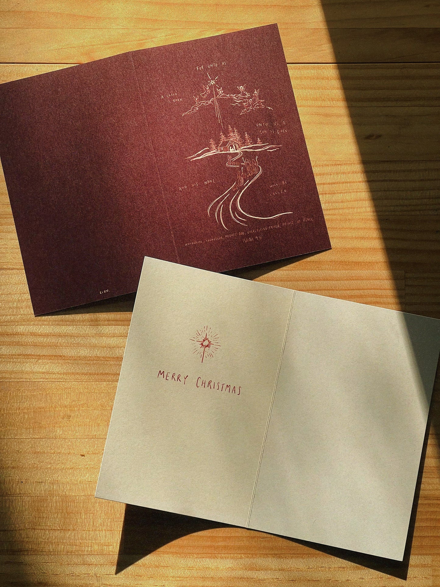 christmas cards - pack of four