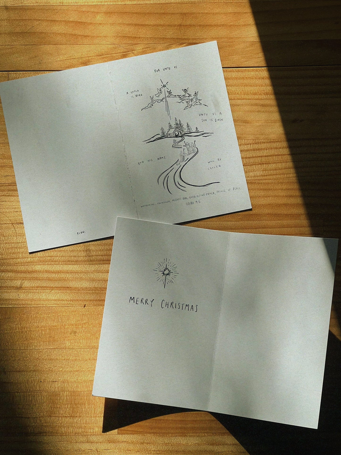 christmas cards - pack of four