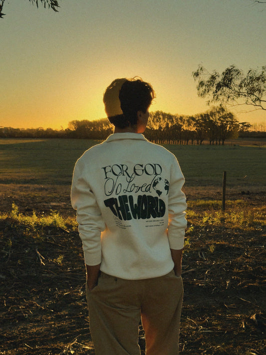 ‘John 3:16’ - half zip crew